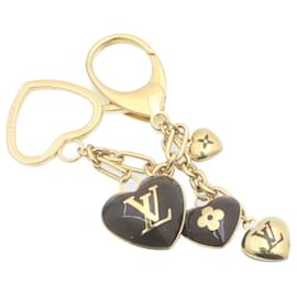Louis Vuitton-LOUIS VUITTON Bijoux Sac Coeur Heart Charm M65757 Gold Amarante LV Auth ki1591-Golden,Other