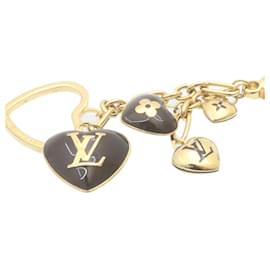Louis Vuitton-LOUIS VUITTON Bijoux Sac Coeur Heart Charm M65757 Gold Amarante LV Auth ki1591-Golden,Other