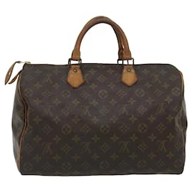 Louis Vuitton-Louis Vuitton Monogram Speedy 35 Hand Bag M41524 LV Auth ki1880-Other