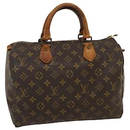Louis Vuitton-Louis Vuitton Monogram Speedy 30 Hand Bag M41526 LV Auth ki1930-Other