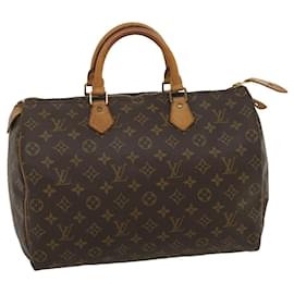Louis Vuitton-Louis Vuitton Monogram Speedy 35 Hand Bag M41524 LV Auth ki1972-Other