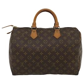Louis Vuitton-Louis Vuitton Monogram Speedy 35 Hand Bag M41524 LV Auth ki1972-Other