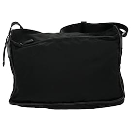 Prada-PRADA Shoulder Bag Nylon Black Auth ki2047-Black