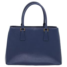 Prada-PRADA Hand Bag Safiano Leather Blue Auth lt420-Blue