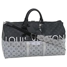 Louis Vuitton-LOUIS VUITTON Eclipse Split Keepall Bandoulière 50 Sac Boston M43817 Authentification450A-Autre