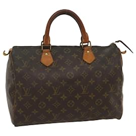 Louis Vuitton-Louis Vuitton Monogram Speedy 30 Hand Bag M41526 LV Auth rh114-Other