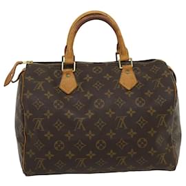 Louis Vuitton-Louis Vuitton Monogram Speedy 30 Hand Bag M41526 LV Auth rh116-Other