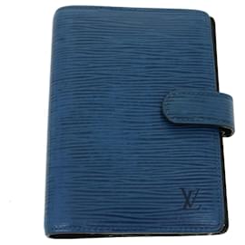 Louis Vuitton-LOUIS VUITTON Epi Agenda PM Day Planner Cover 2Set Bleu Rouge LV Auth bs2002-Rouge,Bleu