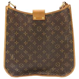 Louis Vuitton-Bolsa de ombro LOUIS VUITTON Monogram Perfo Musette Laranja M95174 LV Auth bs299NO-Outro,Laranja