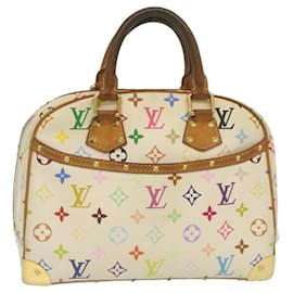 Louis Vuitton-LOUIS VUITTON Monogram Multicolore Trouville Sac à Main Blanc M92663 LV Auth bs738A-Blanc