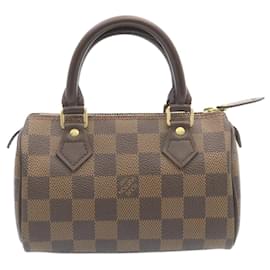 Louis Vuitton-LOUIS VUITTON Damier Ebene Mini Speedy Handtasche M41534 LV Auth 27265BEIM-Andere