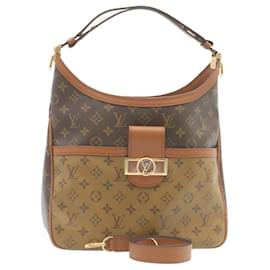 Louis Vuitton-LOUIS VUITTON Monogram reverse Hobo Dauphine PM Shoulder Bag M45194 auth 27624a-Other