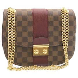 Louis Vuitton-LOUIS VUITTON Borsa a tracolla con catena Damier Ebene Wight N64420 LV Aut 27625alla-Altro