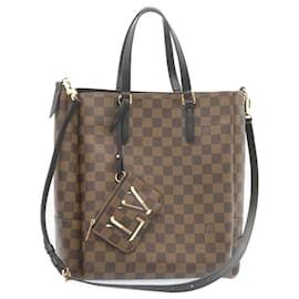 Louis Vuitton-LOUIS VUITTON Damier Ebene Belmont NV BB 2maneira bolsa de mão N60348 Autenticação de LV 27629NO-Outro