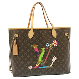 Louis Vuitton-LOUIS VUITTON Monogram Neverfull GM Tote Bag Takashi Murakami M95560 auth 29177A-Monogramme