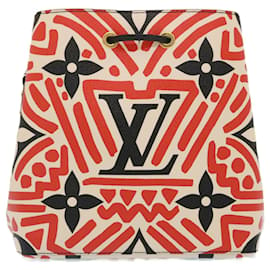 Louis Vuitton-Bolsa de ombro LOUIS VUITTON Monograma Gigante LV Clafoutis Neo Noe Vermelho Autêntico 29182NO-Vermelho,Monograma