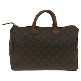 Louis Vuitton-Louis Vuitton Monogram Speedy 35 Hand Bag M41524 LV Auth jk1027-Other