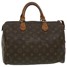 Louis Vuitton-Louis Vuitton Monogram Speedy 30 Hand Bag M41526 LV Auth jk1179-Other