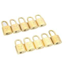 Louis Vuitton-Louis Vuitton padlock 10set Gold Tone LV Auth cr875-Other