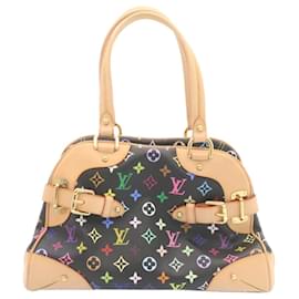Louis Vuitton-LOUIS VUITTON Monogram Multicolor Claudia Hand Bag Black M40194 LV Auth 28182a-Black