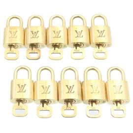 Louis Vuitton-Louis Vuitton padlock 10Set Gold Tone LV Auth 28369-Other