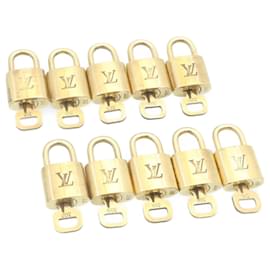 Louis Vuitton-Louis Vuitton padlock 10Set Gold Tone LV Auth 28370-Other