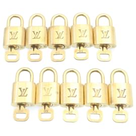 Louis Vuitton-Louis Vuitton padlock 10Set Gold Tone LV Auth 28371-Other