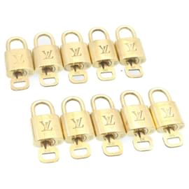 Louis Vuitton-Louis Vuitton padlock 10Set Gold Tone LV Auth 28373-Other
