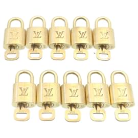 Louis Vuitton-Louis Vuitton padlock 10Set Gold Tone LV Auth 28373-Other