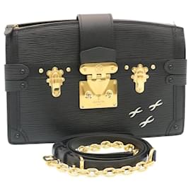 Louis Vuitton-LOUIS VUITTON Bolso de mano Epi Trunk 2Bolso Bandolera Way Negro M53052 LV Auth 28382EN-Negro