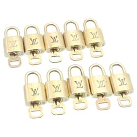Louis Vuitton-Louis Vuitton padlock 10Set Gold Tone LV Auth 28572-Other