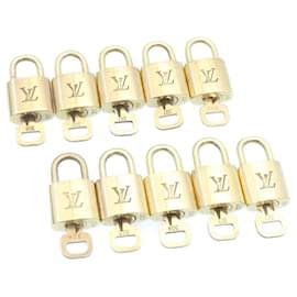 Louis Vuitton-Louis Vuitton padlock 10Set Gold Tone LV Auth 28573-Other
