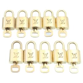 Louis Vuitton-Louis Vuitton padlock 10Set Gold Tone LV Auth 28573-Other