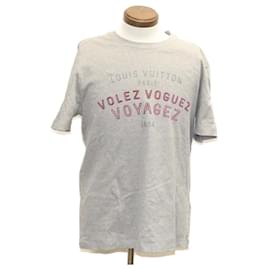 Louis Vuitton-LOUIS VUITTON Short-Sleeved T-Shirt Gray LV Auth 28610-Grey