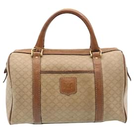 Céline-CELINE Macadam Canvas Hand Bag Boston Bag 2Set Brown Beige Auth ar6340-Brown,Beige