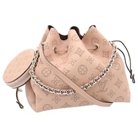 Louis Vuitton-LOUIS VUITTON Monogram Mahina Bella Hand Bag Pink M57068 LV Auth ar6430a-Pink