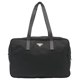 Prada-PRADA Hand Bag Shoulder Bag Nylon Canvas 3Set Beige Black Auth ar6506-Black,Beige