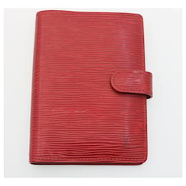Louis Vuitton-LOUIS VUITTON Epi Agenda PM Day Planner Cover 4Set Red Green LV Auth hk303-Red,Green
