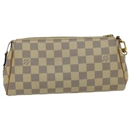 Louis Vuitton-Louis Vuitton Damier Azur Eva 2Way Shoulder Hand Pouch N55214 LV Auth hk372a-Other