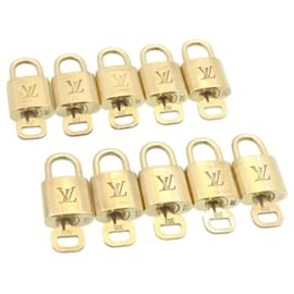 Louis Vuitton-Louis Vuitton padlock 10set Gold Tone LV Auth hs702-Other