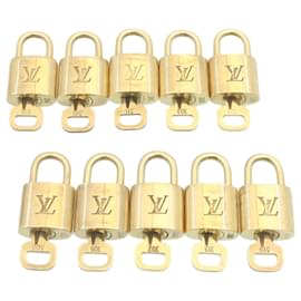 Louis Vuitton-Louis Vuitton padlock 10set Gold Tone LV Auth hs702-Other