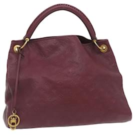 Louis Vuitton-LOUIS VUITTON Monogram Empreinte Artsy MM Shoulder Bag Purple M94047 Auth hs786a-Purple