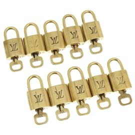 Louis Vuitton-Louis Vuitton padlock 10set Gold Tone LV Auth hs838-Other
