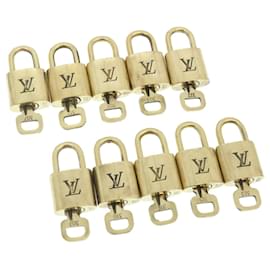 Louis Vuitton-Louis Vuitton padlock 10set Gold Tone LV Auth th2520-Other