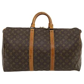 Louis Vuitton-Louis Vuitton Monogram Keepall 50 Boston Bag M41426 LV Auth th2599-Other