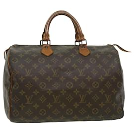 Louis Vuitton-Louis Vuitton Monogram Speedy 35 Hand Bag M41524 LV Auth th2890-Other