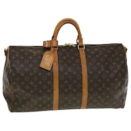 Louis Vuitton-Louis Vuitton Monograma Keepall Bandouliere55 Boston Bag M41414 LV Auth th2911-Outro