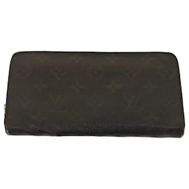 Louis Vuitton-LOUIS VUITTON Monogram Multicolor Long Wallet 3Set Brown Black LV Auth ti621-Brown,Black