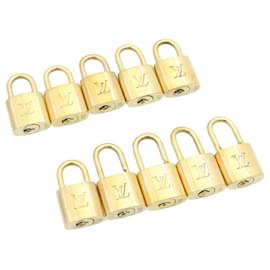 Louis Vuitton-Louis Vuitton padlock 10set Gold Tone LV Auth cr876-Other
