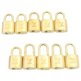 Louis Vuitton-Louis Vuitton padlock 10set Gold Tone LV Auth cr876-Other